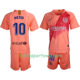 Koszulka FC Barcelona Messi 10 Dziecięcy Trzeci Koszulki Piłkarskie 2018-2019 Krótki Rękaw
